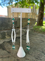 Dentalium Shell Earrings - Two Strands Made by Carmen Tiger