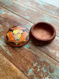 4" Custom Flat Round Wood Box - Skull