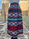 X-Large - 2XL Ribbon Skirts made by Mvskoke Artist, Cindy Russell