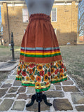 X-Large - 2XL Ribbon Skirts made by Mvskoke Artist, Cindy Russell