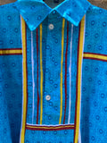 Turquoise Blue Ribbon Shirt - Extra Large
