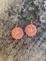 Beaded Cab Earrings
