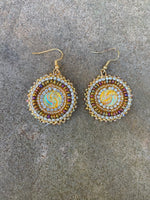 Beaded Cab Earrings