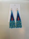 Beaded Fringe Earrings (Various Colors)