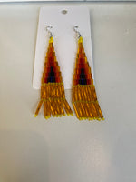 Beaded Fringe Earrings (Various Colors)