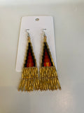 Beaded Fringe Earrings (Various Colors)