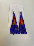 Beaded Fringe Earrings (Various Colors)