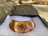 Mvskoke knot gorget 4"