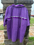 Purple Ribbon Shirt Made by Cynthia Yerby