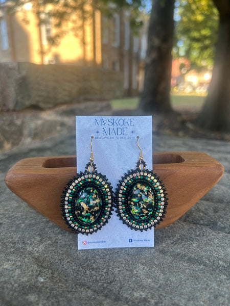 Glow Dangles Made By Mvskoke Made Beadwork
