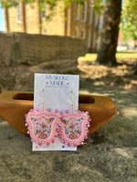 Tulip Dangles Made By Mvskoke Made Beadwork