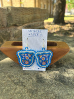 Tulip Dangles Made By Mvskoke Made Beadwork