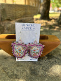 Tulip Dangles Made By Mvskoke Made Beadwork
