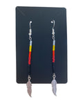 Stick earrings w/ charms made by Alicia Ballard