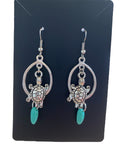 Oval charm earrings made by Alicia Ballard