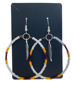 Beaded Hoops Made by Alicia Ballard