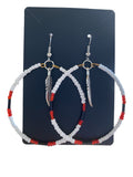 Beaded Hoops Made by Alicia Ballard