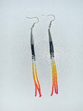 Cone Tassel Beaded Earrings (Various Colors Available)