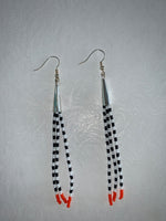 Cone Tassel Beaded Earrings (Various Colors Available)