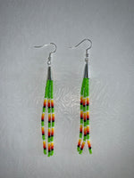 Cone Tassel Beaded Earrings (Various Colors Available)