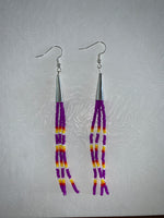 Cone Tassel Beaded Earrings (Various Colors Available)