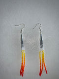 Cone Tassel Beaded Earrings (Various Colors Available)