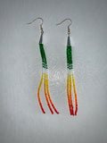 Cone Tassel Beaded Earrings (Various Colors Available)