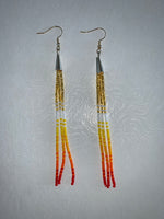 Cone Tassel Beaded Earrings (Various Colors Available)