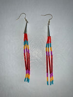 Cone Tassel Beaded Earrings (Various Colors Available)