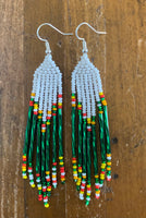 Beaded Fringe Earrings (Various Colors Available)
