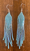 Beaded Fringe Earrings (Various Colors Available)