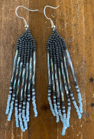 Beaded Fringe Earrings (Various Colors Available)