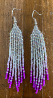Beaded Fringe Earrings (Various Colors Available)