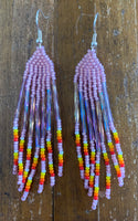 Beaded Fringe Earrings (Various Colors Available)