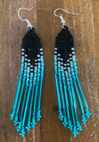 Beaded Fringe Earrings (Various Colors Available)