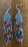 Beaded Fringe Earrings (Various Colors Available)