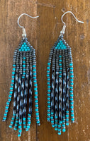 Beaded Fringe Earrings (Various Colors Available)