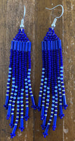 Beaded Fringe Earrings (Various Colors Available)