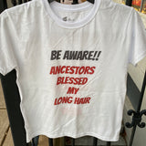 Youth "Ancestor Blessed My Long Hair" T-Shirt