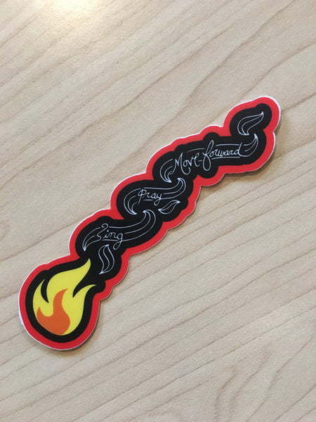 Ceremonial Fire Dri Cut Stickers