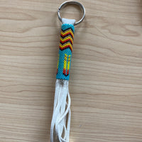Large Beaded Key Ring