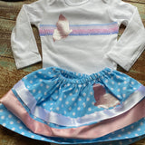 Onesie with skirt &/or bib (Various colors/sizes)