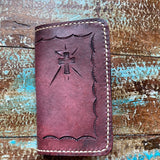 Leather Hand Tooled Hymnal Cover