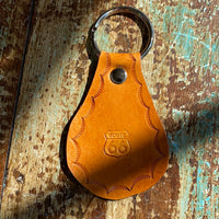 Hand Tooled Leather Key Fob