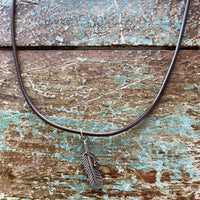 Cord Necklace with charm