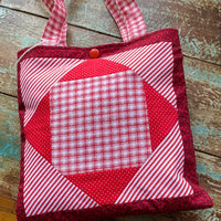 Red & White Little Girl's Quilted Bag