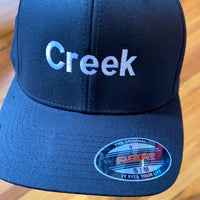 Black "Creek" Sm/Med Fitted Cap