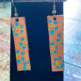 Hand Tooled Leather Earrings (Various designs available)