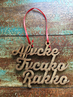 Mvskoke "Merry Christmas" Ornament