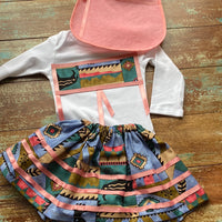 Onesie with skirt &/or bib (Various colors/sizes)